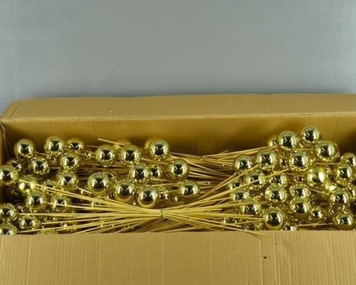 Stick Ball C. Ø6 Gold Shiny - Decoratiemateriaal (h%)