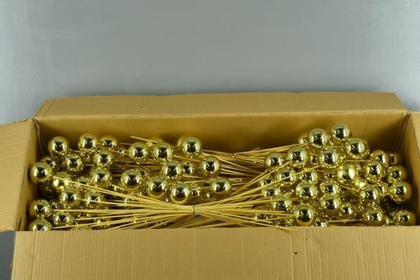 Stick Ball C. Ø6 Gold Shiny - Decoratiemateriaal (h%)