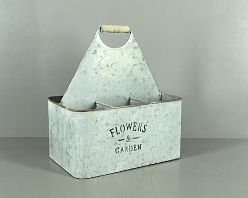 Planter Zinc With Handle/6 Com - Decoratiemateriaal (h%)