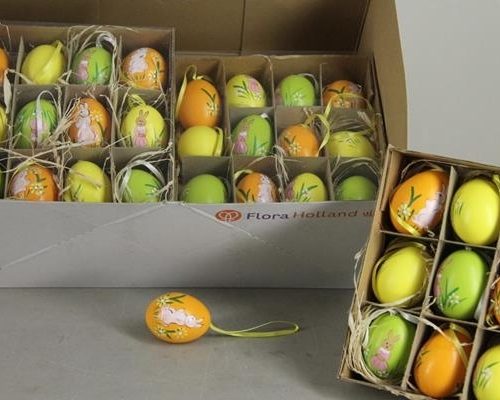 Egg Ch.hng. Design Rabbits Box - Decoratiemateriaal (h%)