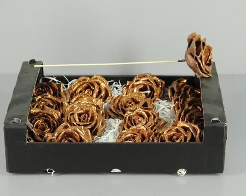 Wax rose copper glitter - Wax rose copper glitter