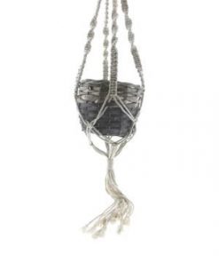 Basket Willow+hanger Ø21x16cm - Decoratiemateriaal (h%)