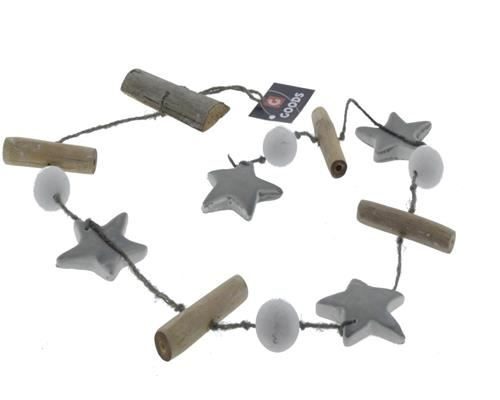 Garland In 90cm Grey 46364 - Decoratiemateriaal (h%)