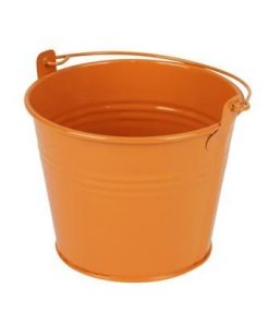 Emmer sevilla zink ø11,7xh9cm -es10,5 oranje glans