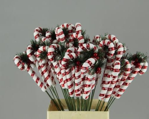 Stick Candy Cane Red/white - Decoratiemateriaal (h%)