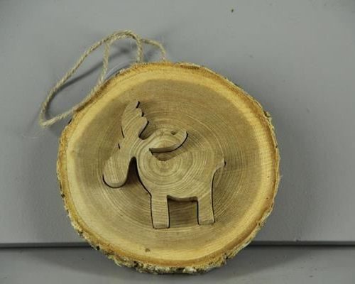 Slice Oakwood Hanger Deer - Decoratiemateriaal (h%)