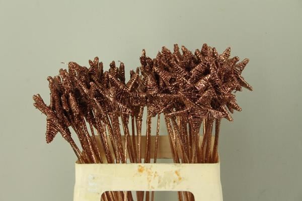 Stick Lata Star Copper+glitter - Decoratiemateriaal (h%) 1 Stick Lata Star Copper+glitter - Decoratiemateriaal (h%)