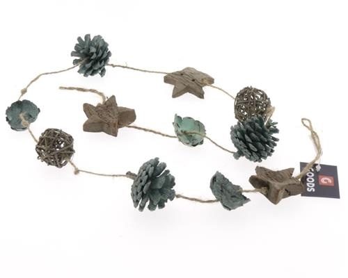 Garland In 100cm Brown 45336 - Decoratiemateriaal (h%)