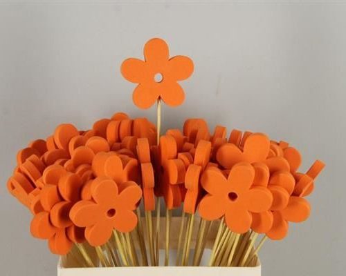 Stick flower foam orange - Stick flower foam orange
