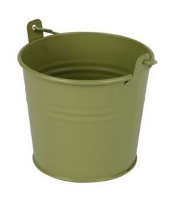 Emmer sevilla zink ø9,6xh8cm - es8,5 groen mat