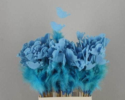 Stick feather+prl+bird blue - Stick feather+prl+bird blue