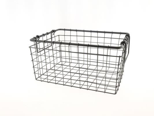 Basket Wire 35x25x17cm Black - Decoratiemateriaal (h%) 1 Basket Wire 35x25x17cm Black - Decoratiemateriaal (h%)