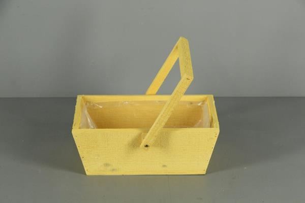 Planter Wood&hdl 14x27x10 Orng - Decoratiemateriaal (h%) 1 Planter Wood&hdl 14x27x10 Orng - Decoratiemateriaal (h%)