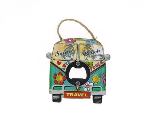 Bottle Opener Van Sunset 10cm - Decoratiemateriaal (h%)