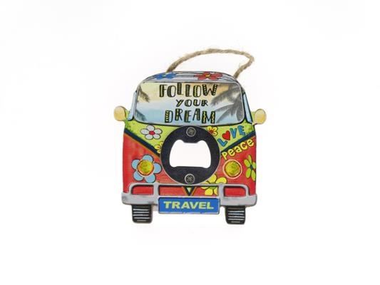 Bottle Opener Van Follow 10cm - Decoratiemateriaal (h%) 1 Bottle Opener Van Follow 10cm - Decoratiemateriaal (h%)
