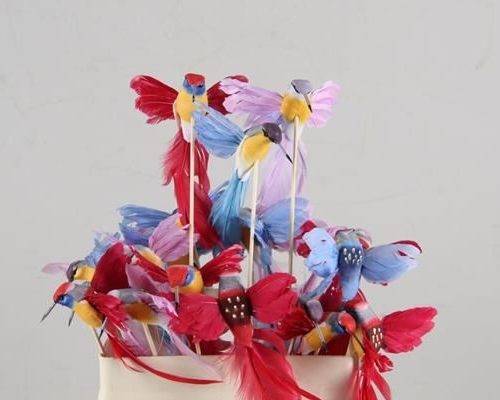 Stick Hummingbird 19cm Mix - Decoratiemateriaal (h%)