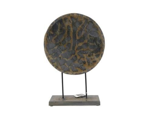 Slice Wood Ø30cm+stand Greywsh - Decoratiemateriaal (h%)