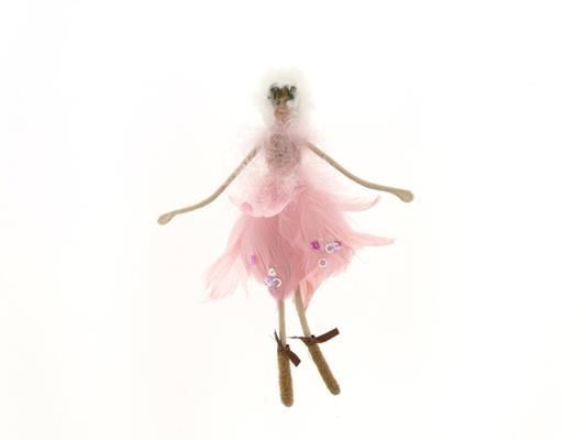 Fig. Pink Feather Angel 20cm - Decoratiemateriaal (h%) 1 Fig. Pink Feather Angel 20cm - Decoratiemateriaal (h%)