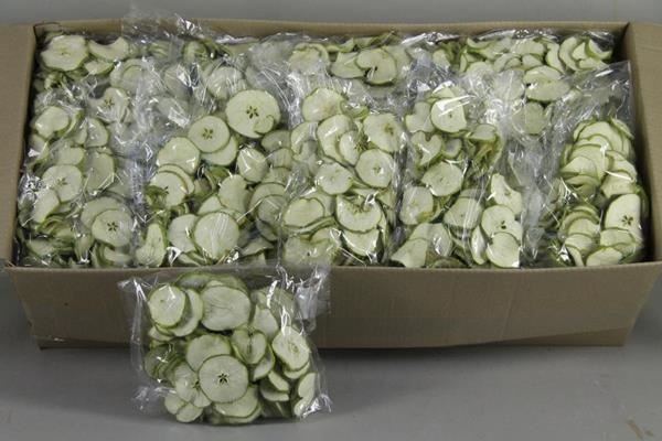 Frt Apple Slice Green (250g) - Decoratiemateriaal (h%) 1 Frt Apple Slice Green (250g) - Decoratiemateriaal (h%)