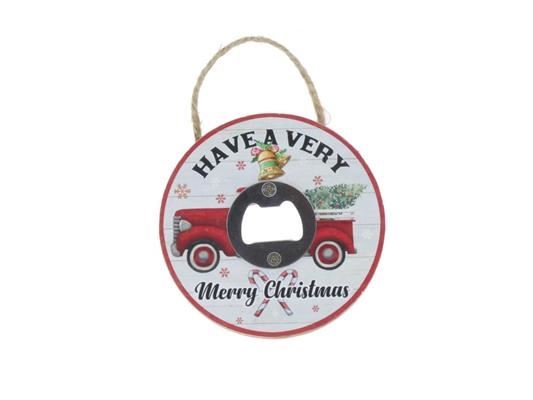 Bottle Opener Xmas 10cm 39700 - Decoratiemateriaal (h%) 1 Bottle Opener Xmas 10cm 39700 - Decoratiemateriaal (h%)