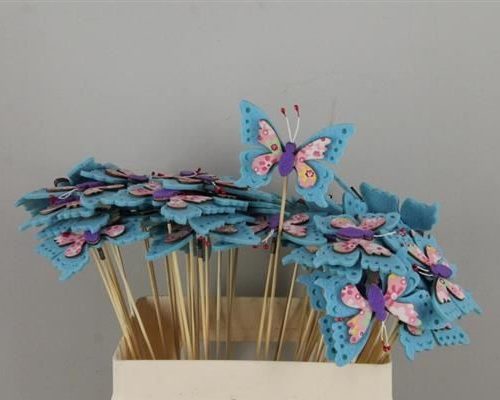 Stick butterfly felt+wd blue - Stick butterfly felt+wd blue