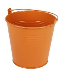 Emmer sevilla zink ø13xh13cm - es12 oranje glans