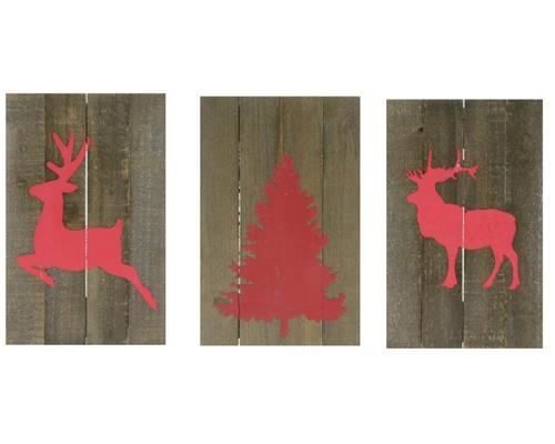 Wall Hanger 19x29cm X-mas Mix - Decoratiemateriaal (h%)
