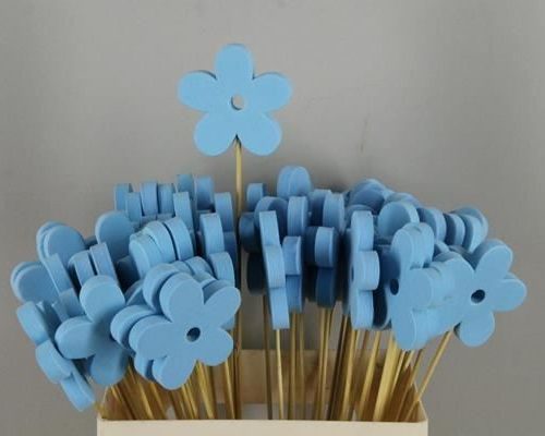 Stick flower foam blue - Stick flower foam blue