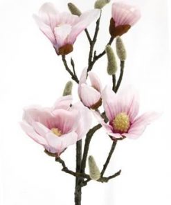 Silk magnolia pink  90cm stem - Silk magnolia pink  90cm stem