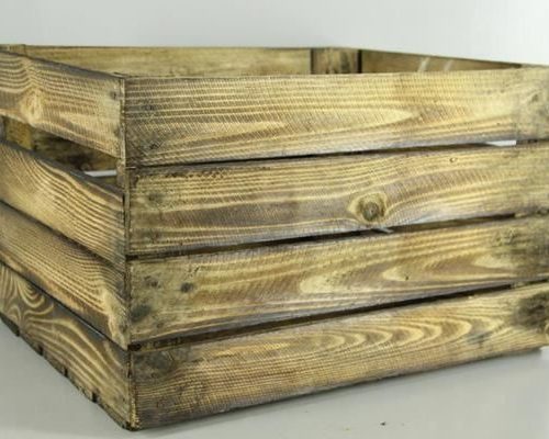Fruit Box Burned (50x40x30) - Decoratiemateriaal (h%)