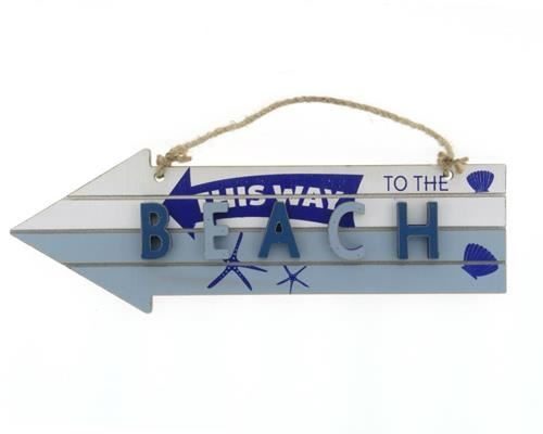 Wall Hanger Mdf Arrow Beach - Decoratiemateriaal (h%)