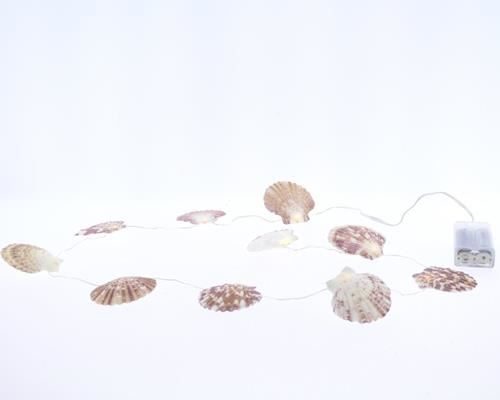 Rope Shell Led Light 10l Nat. - Decoratiemateriaal (h%)