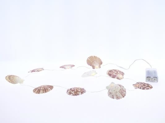 Rope Shell Led Light 10l Nat. - Decoratiemateriaal (h%) 1 Rope Shell Led Light 10l Nat. - Decoratiemateriaal (h%)
