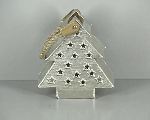 Lantern Mtl Tree Nickle/gold20 - Decoratiemateriaal (h%)