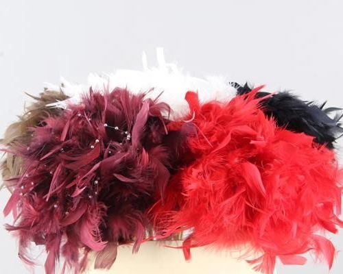 Stick Feather Pearlwire Mix(5) - Decoratiemateriaal (h%)