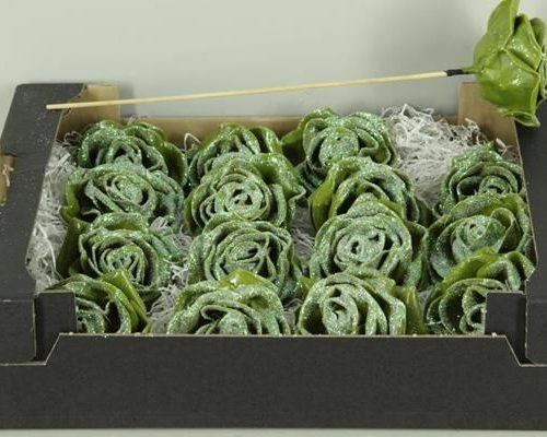 Wax rose olive glitter - Wax rose olive glitter