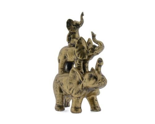 Fig. Elephant 34cm Gold - Decoratiemateriaal (h%)