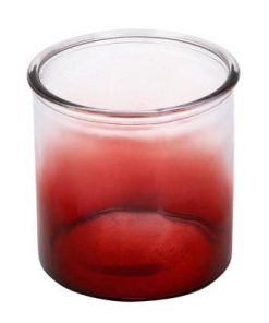 Windlicht alice glas d10xh10cm rood