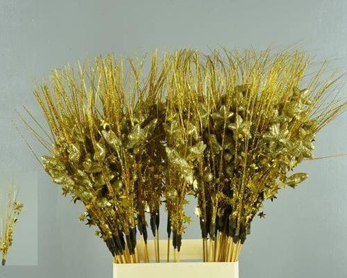 Stick Bouquet Star Gold - Decoratiemateriaal (h%)