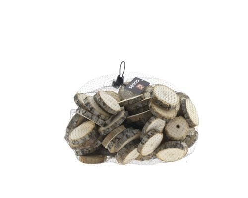Slice Poplar Ø6 Bag/100pc Nat - Decoratiemateriaal (h%)