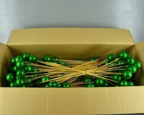 Stick Ball C. Ø6 Green Pearl - Decoratiemateriaal (h%)