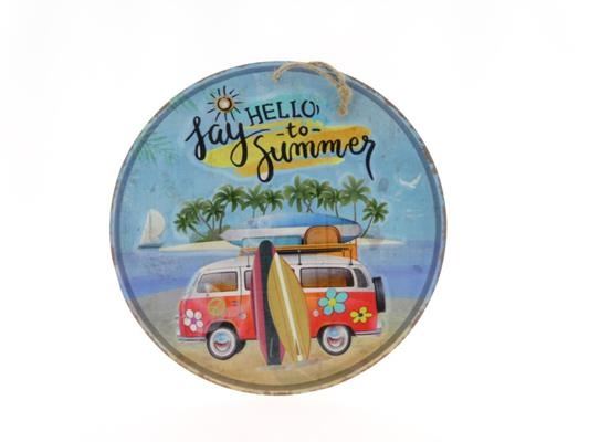 Wall Hanger Mtl Ø30cm Hello - Decoratiemateriaal (h%)