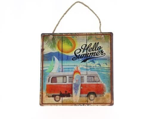 Wall Hanger Mtl Hello Summer - Decoratiemateriaal (h%)