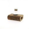 Wooden Holder+ Bottle 16x15x14 - Decoratiemateriaal (h%) 1
