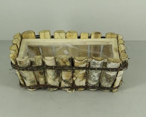 Planter Birch 40x20/h15cm - Decoratiemateriaal (h%)