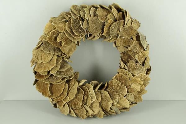 Wreath Sponge Mushroom Natural - Krans h% 1 Wreath Sponge Mushroom Natural - Krans h%