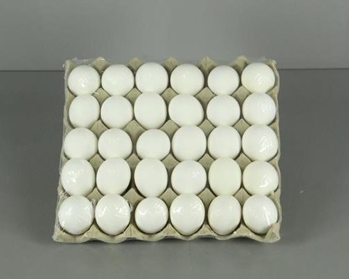 Egg Chicken White (30pcs/tray) - Decoratiemateriaal (h%)