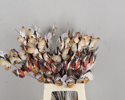 Stick Butterfly Bouquet Copper - Decoratiemateriaal (h%)