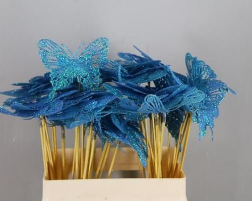 Stick Butterfly Open Gl. Bluew - Stick butterfly open gl. blue