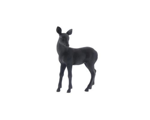 Fig. Reindeer 13x6x17cm Black - Decoratiemateriaal (h%)